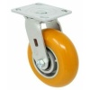 8" x 2" Swivel Caster, (UX) Ultraflex Wheel, Precision Ball Bearing - Thumbnail Image 1